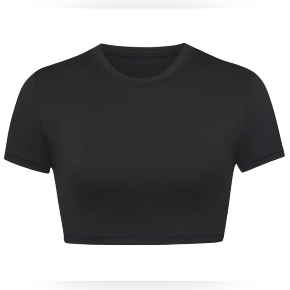 2Pcs SKIMS SWIM T-SHIRT & CHEEKY TANGA BOTTOMS/NWT/ONYX/XS/ NWT - Picture 4 of 11